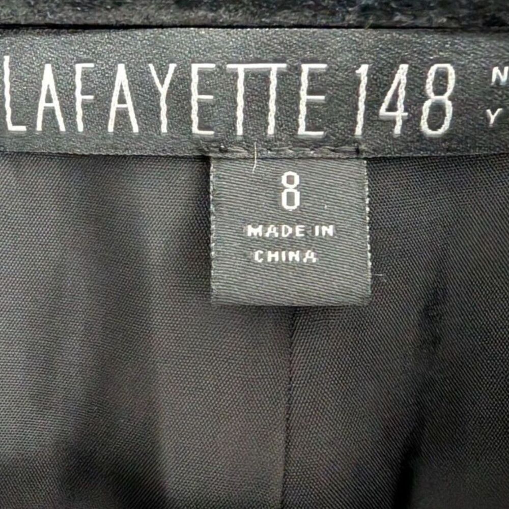 Lafayette 148 Black Tailored Blazer Size 8 Luxury Minimalist Career Quiet Luxury - Picture 5 of 12